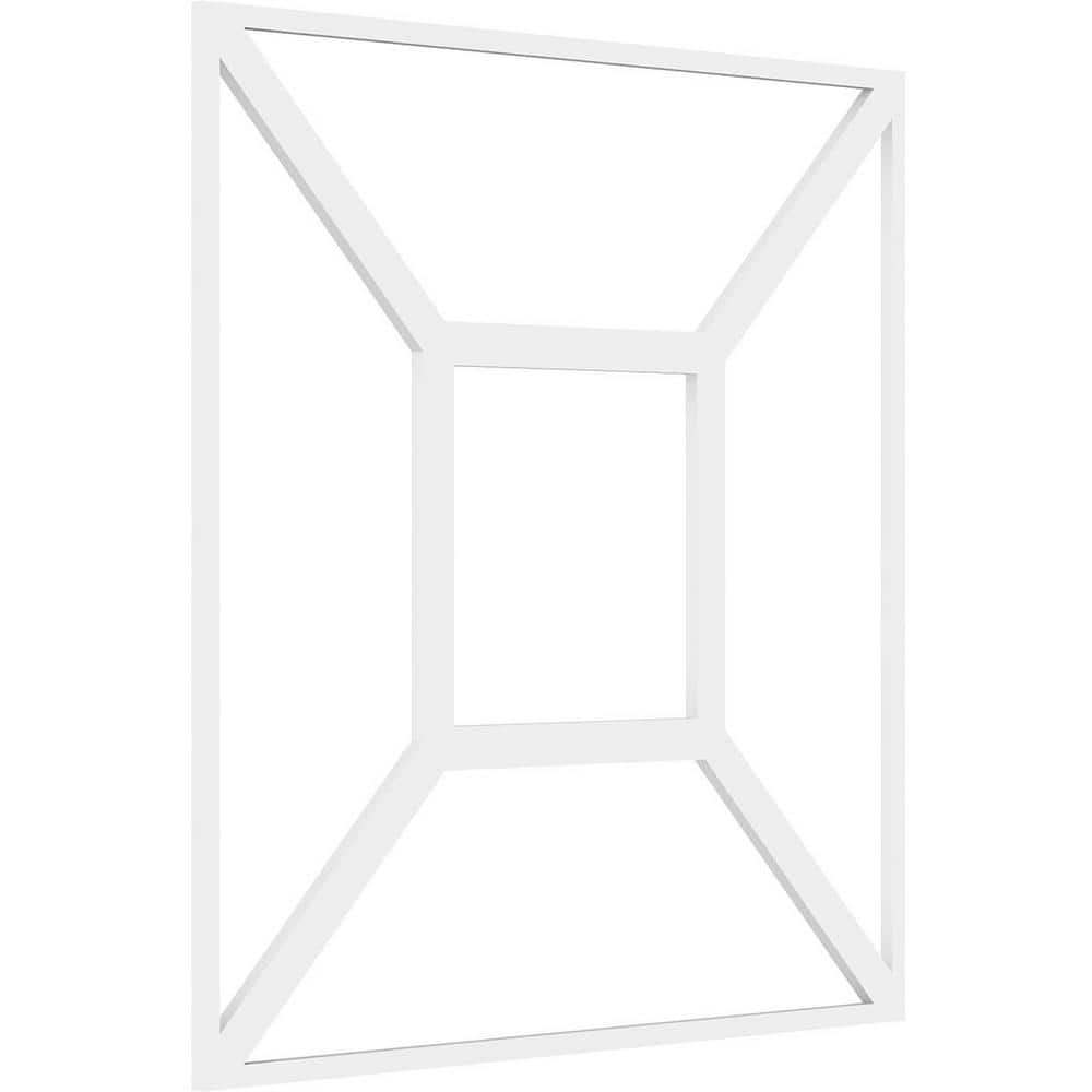 Marion 23'' Unfinished Smooth PVC Fretwork Wall Panel