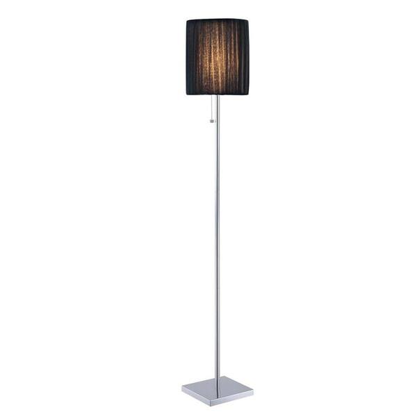 Illumine 60.25 in. Chrome Floor Lamp