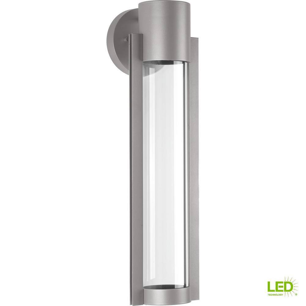 Gray Bronze 20" Outdoor LED Sconce with Clear Glass