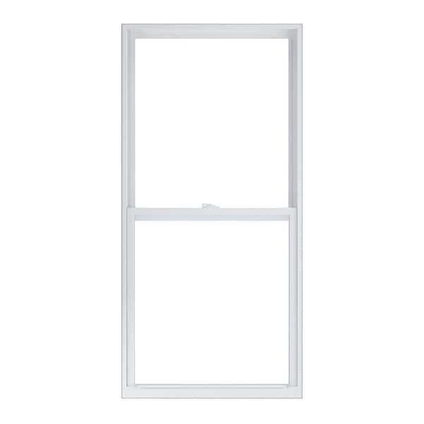 American Craftsman 30 in. x 66 in. 50 Series White Single Hung Low-E Argon Glass Vinyl Replacement Window, Screen Incl