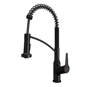 Alston Single Handle Touchless Pull-Down Sprayer Kitchen Faucet in Matte Black