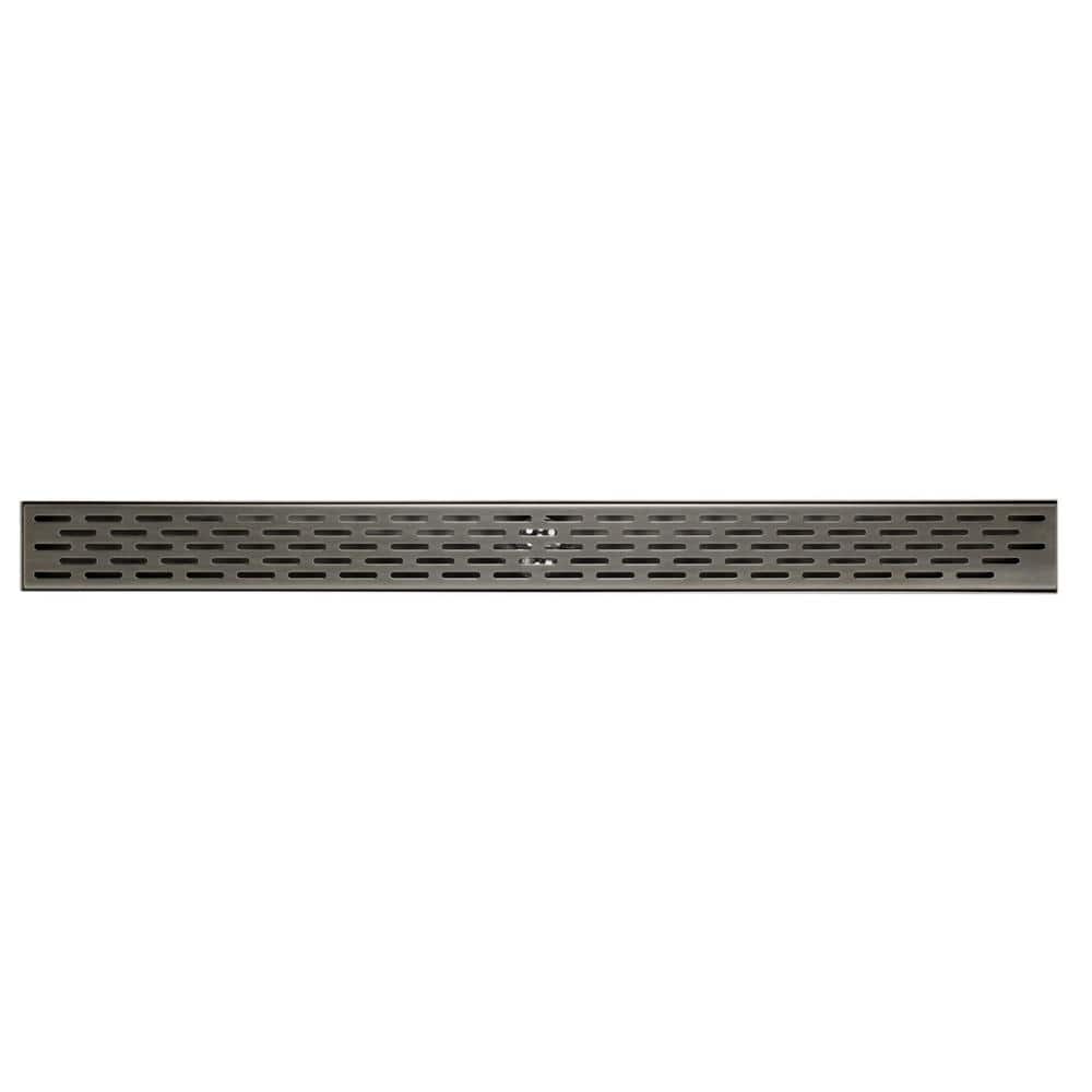 32" Stainless Steel Linear Shower Drain with Groove Holes