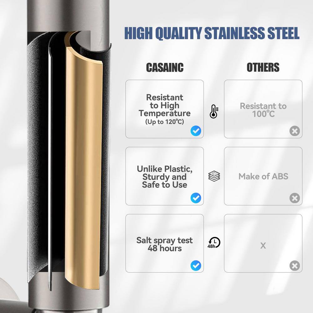 Brushed Nickel 10-Inch Rain Shower System with Handheld Spray