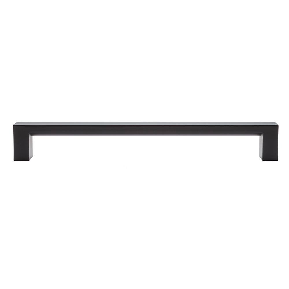 Architectural 12" Matte Black Nickel Rectangular Appliance Pull