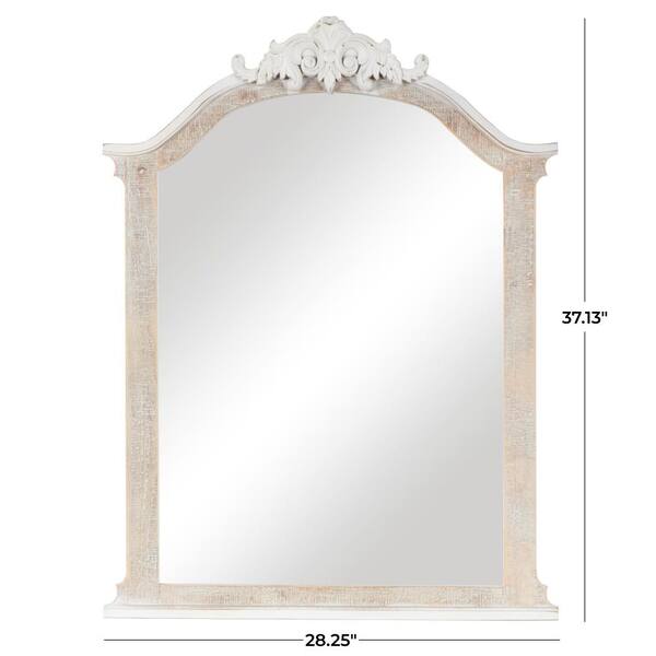 Litton Lane 37 in. x 28 in. Arched Scroll Arched Frameless Litton Lane 37 in. x 28 in. Arched Scroll Arched Frameless
