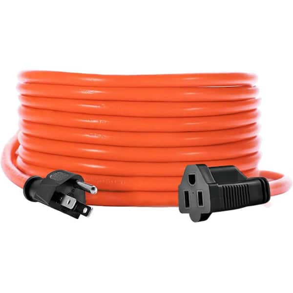 Lukyamzn 10 ft. 16/3 13 Amp 1610-Watt Indoor/Outdoor Extension Cord with Lighted End Durable SJTW Pure Copper Vinyl Jacket Orange
