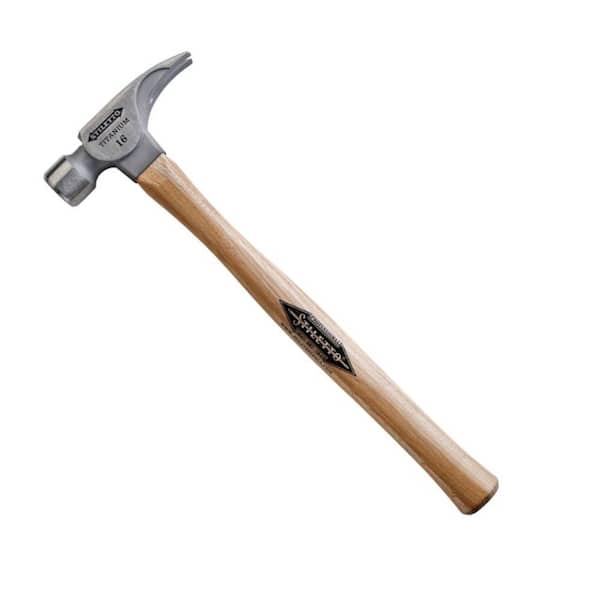 Stiletto 16 oz. Titanium Milled Face Hammer with 18 in. Straight Hickory Handle