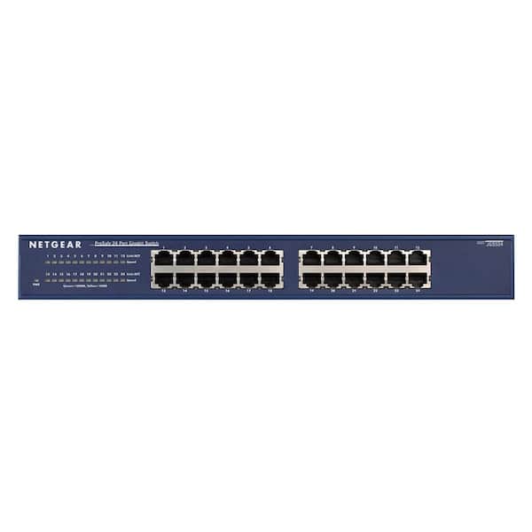 Netgear 24-Port Gigabit Ethernet Unmanaged Switch JGS524NA - The Home Depot