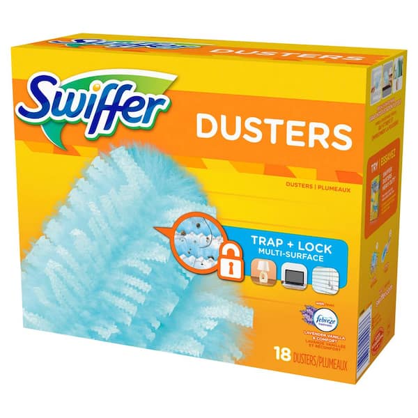 Swiffer Duster trap & lock recharge, paquet de 18 pièces