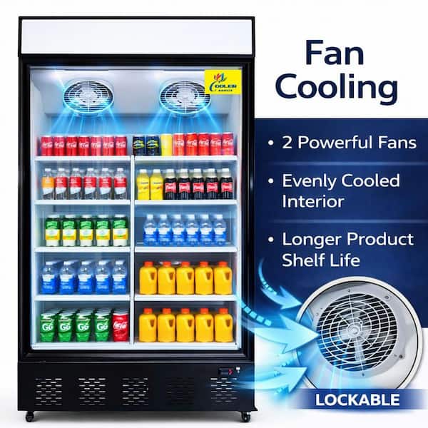 Cooler Depot 44 in. W 35 cu. ft. NSF Commercial Sliding Glass 2