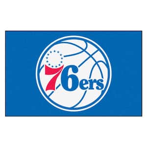 FANMATS NBA Philadelphia 76ers Tan 2 ft. x 4 ft. Indoor Basketball Court  Runner Rug 9501 - The Home Depot