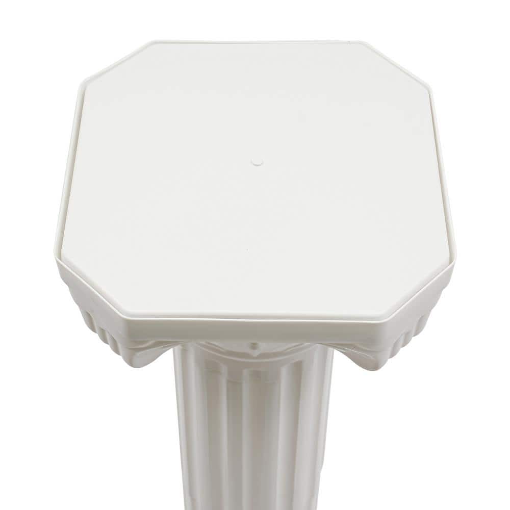Tall White Plastic Roman Pillar Set for Wedding Decor