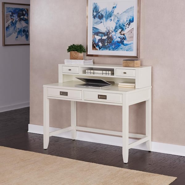 Home Styles Newport White Desk with Hutch