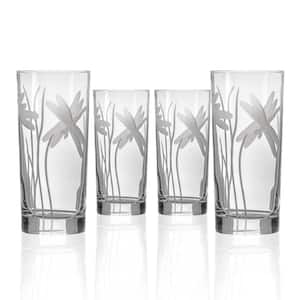 Dragonfly 15 oz. Clear Highball Glass (Set of 4)