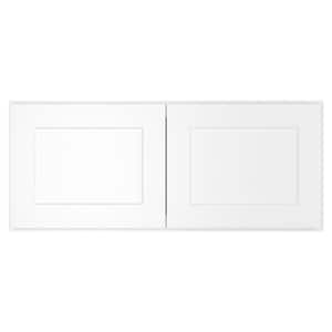 36-in. W x 12-in. D x 15-in. H in Shaker White Plywood Ready to Assemble Wall Cabinet Kitchen Cabinet