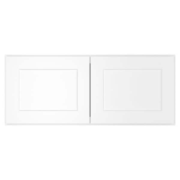 HOMEIBRO 36-in. W x 12-in. D x 15-in. H in Shaker White Plywood Ready to Assemble Wall Cabinet Kitchen Cabinet