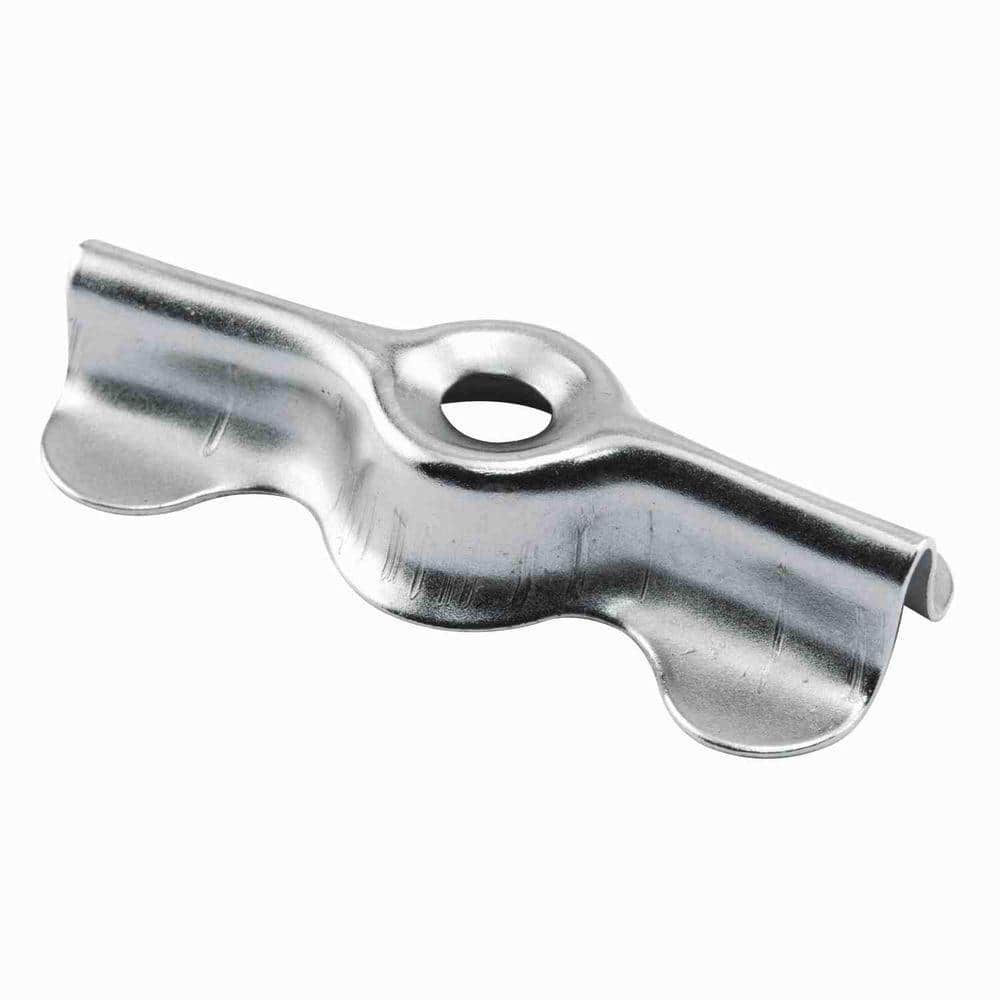 Prime-Line Nickel-Plated Double-Wing Flush Clips (6-pack) L 5772