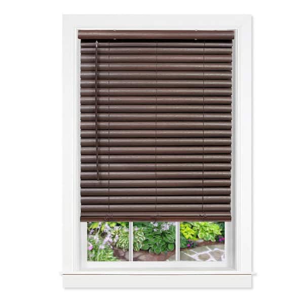 ACHIM GII Luna Mahogany Cordless Light Filtering Venetian Blind with 2 in. Slats 29 in. W x 64 in. L