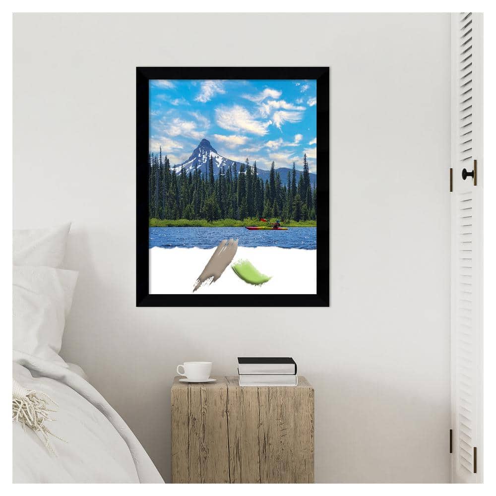 Black Matte Wood Picture Frame 22 x 28 Inches