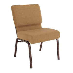 Fabric Stackable Chair in Caramel