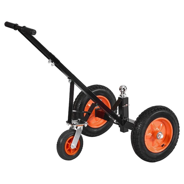Trailer Dolly, 1000 lbs. Tongue Weight Capacity, Carbon Steel Trailer Mover, Height Adjustable for Moving RV Trailer