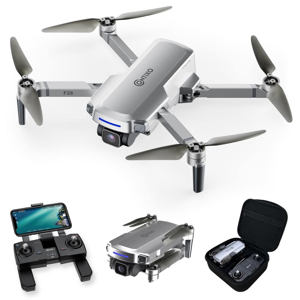 F19 Drone 1080p Camera, RC Quadcopter, 4 Way Obstacle Avoidance and  Interactive Features 20-Minutes Flight Time F19 - The Home Depot