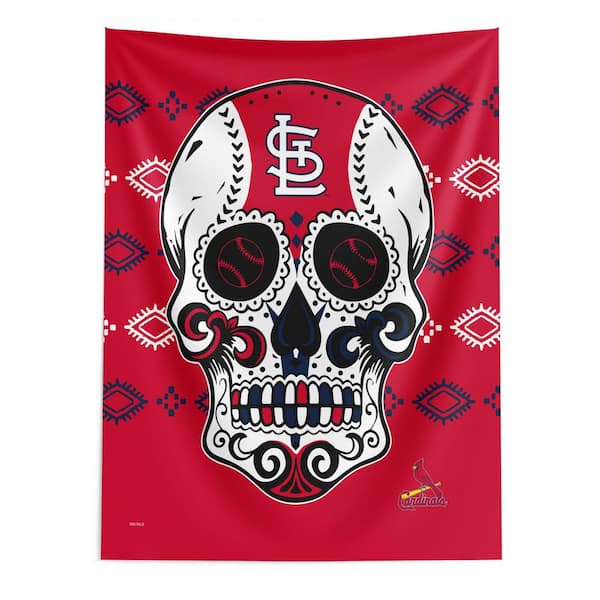 THE NORTHWEST GROUP MLB Cardinals Candy Skull Printed Wall Hanging
