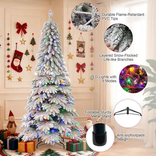 LATTOY 7.5 ft. Feel Real Downswept Douglas Fir Hinged Artificial