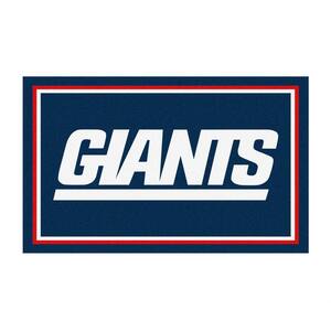 FANMATS NFL - New York Giants Helmet Rug - 5ft. x 8ft. 5809 - The Home Depot