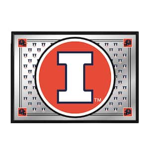 The Fan-Brand 28 in. x 19 in. Illinois Fighting Illini Framed Mirrored  Decorative Sign NCILLI-265-01A - The Home Depot