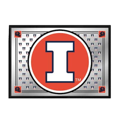 The Fan-Brand 20 in. Illinois Fighting Illini Badge Mirrored Barrel Top  Mirrored Decorative Sign NCILLI-245-02 - The Home Depot