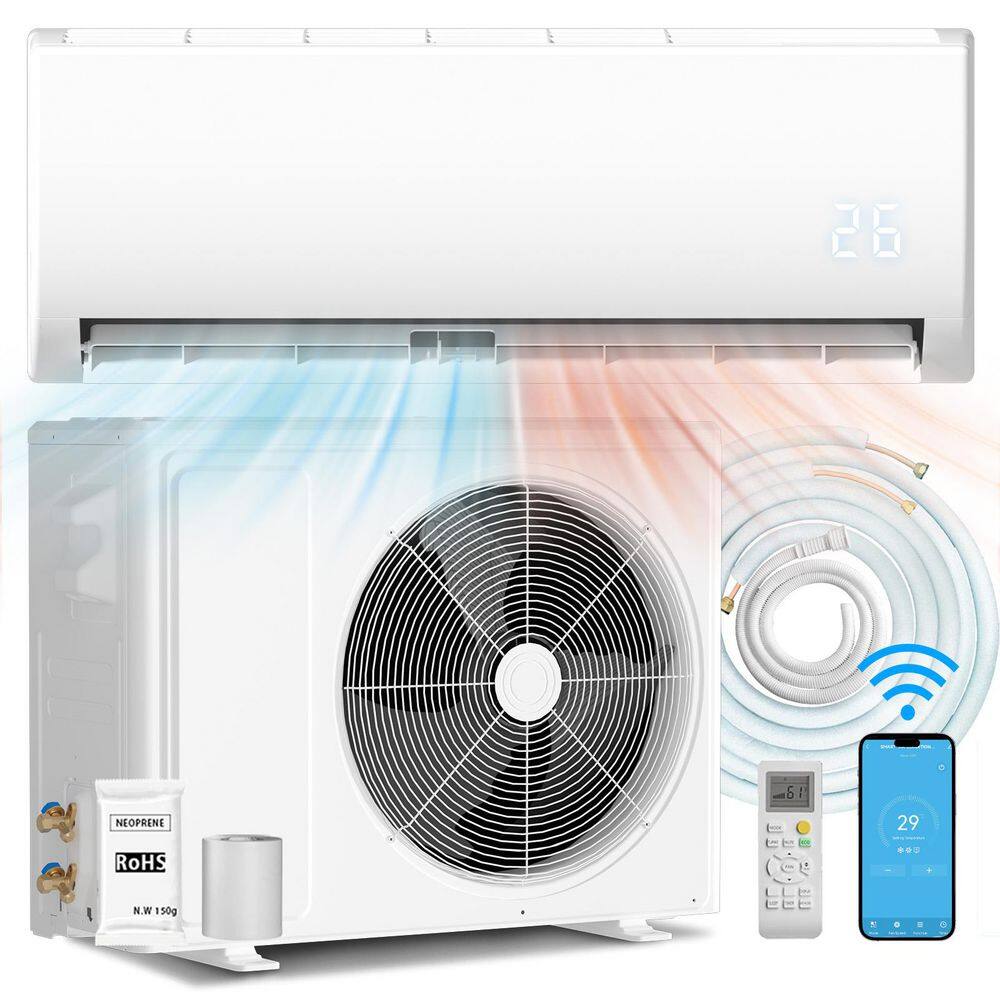 9000 BTU Mini Split Air Conditioner & Heater Pump, 115V Wifi Enabled, Works with Alexa, Cools 750 Sq. Ft price history on PriceWatchPro