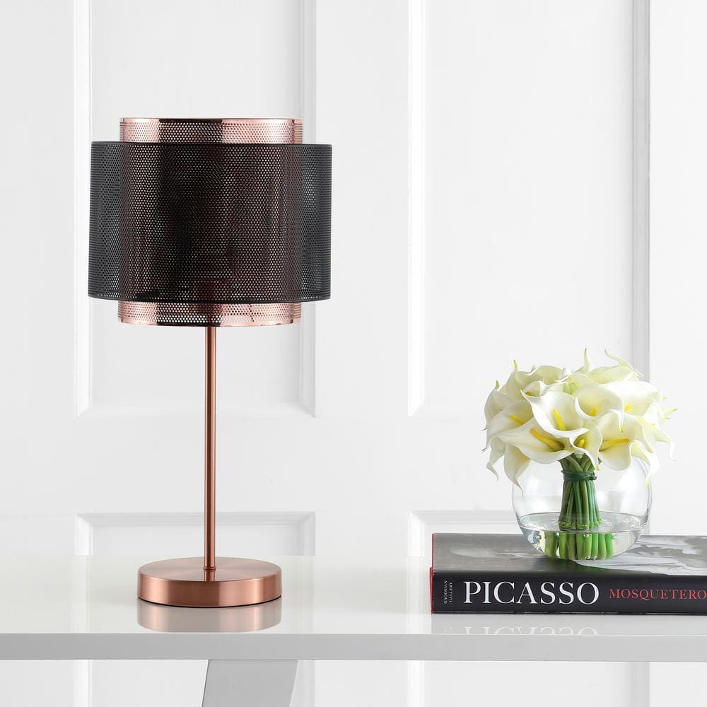 Tribeca Copper and Black Metal LED Table Lamp