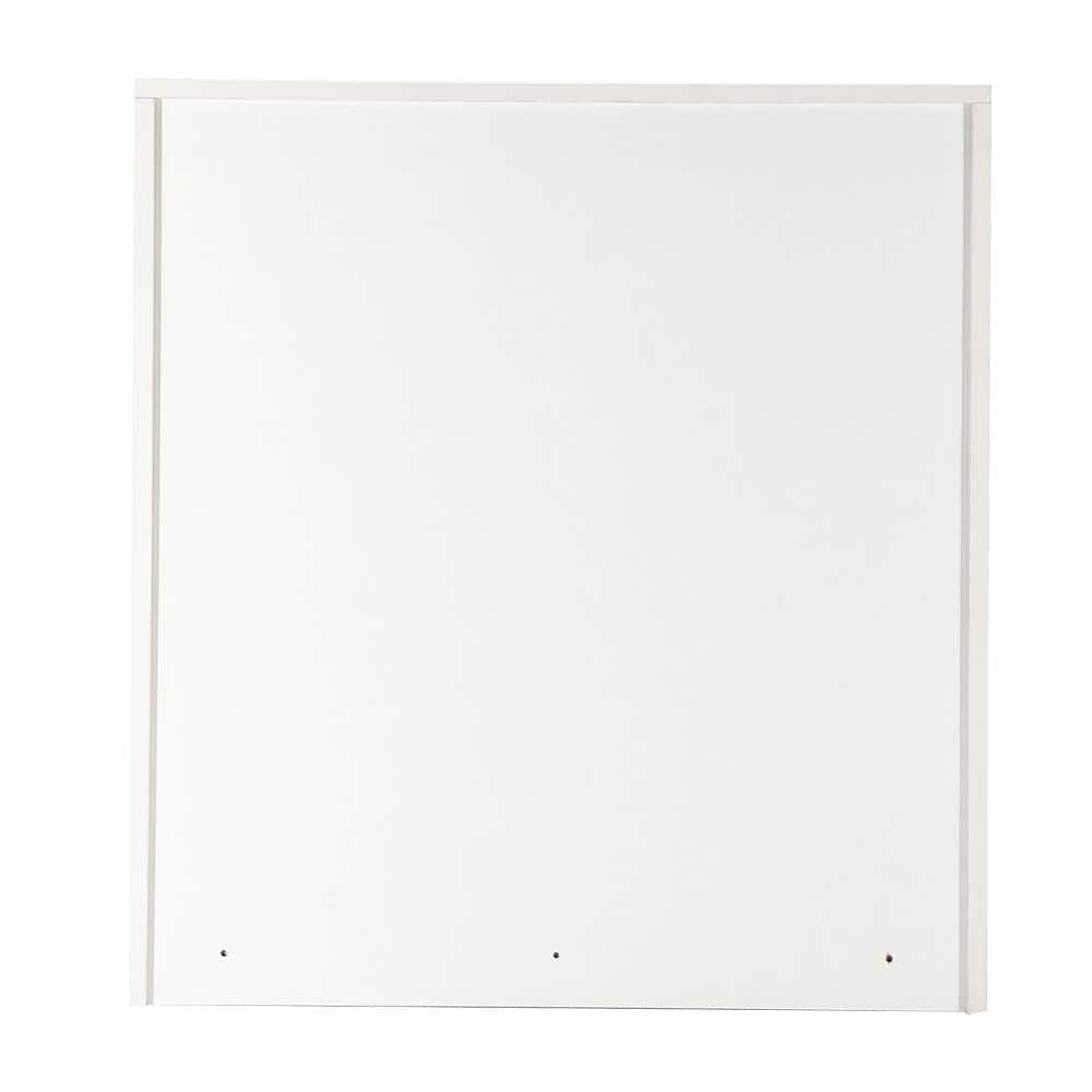 White MDF 4-Drawer Nursery Dresser with Extra Deep Drawer