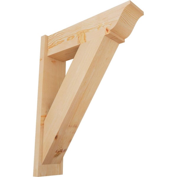 Ekena Millwork 8 in. x 34 in. x 26 in. Traditional Smooth Douglas Fir Outlooker