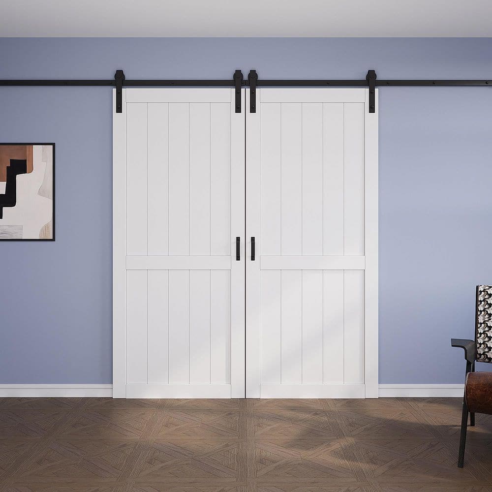 MillwkPro 72 in. x 84 in. White Primed H Shape MDF Pre-Drilled