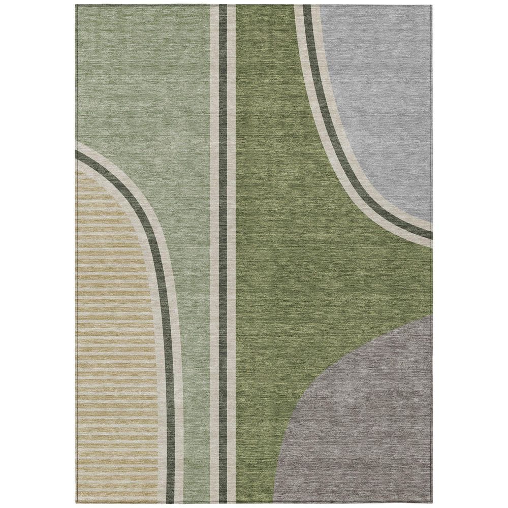 Chantille Machine Washable Indoor/Outdoor Abstract ACN2505 Olive 10 ft. x 14 ft. Area Rug price history on PriceWatchPro
