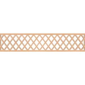 Manchester Fretwork 0.375 in. D x 46.75 in. W x 10 in. L Hickory Wood Panel Moulding