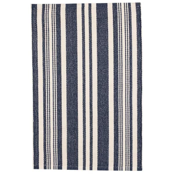 Irving Stripe Handwoven Cotton Ivory 10 ft. x 14 ft. Indoor Area Rug