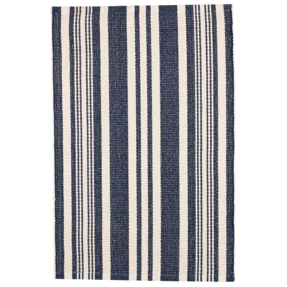 Irving Stripe Handwoven Cotton Ivory 5 ft. x 8 ft. Indoor Area Rug price history on PriceWatchPro