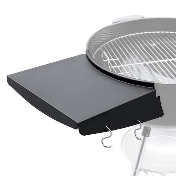 13.9 in. Steel Grill Side Table Shelf for Charcoal Grill, Kettle Grills, Weber Kettle, and Outdoor BBQ Use (1-Pack)