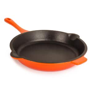 Neo 10 in. Cast Iron Frying Pan in Orange