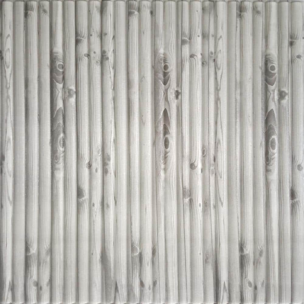 Falkirk Jura II 28 in. x 28 in. Peel and Stick Off White, Grey Bamboo Shoot