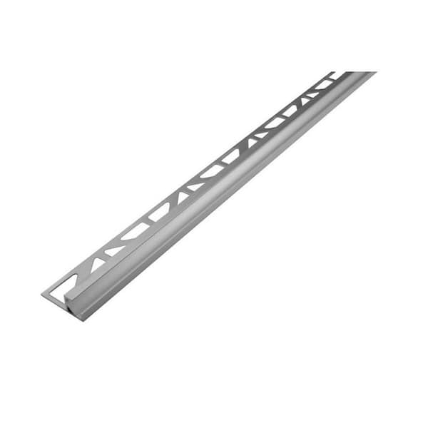 SQUARELINE-LED 0 in. D x  0.43 in. W x 8.2 in. L Square Box LED Aluminum Pwdr Ctd Silver Molding and Transition Trim