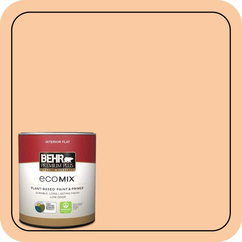 1 qt. #290C-3 Chai Latte Flat EcoMix Plant-Based Interior Paint & Primer price history on PriceWatchPro