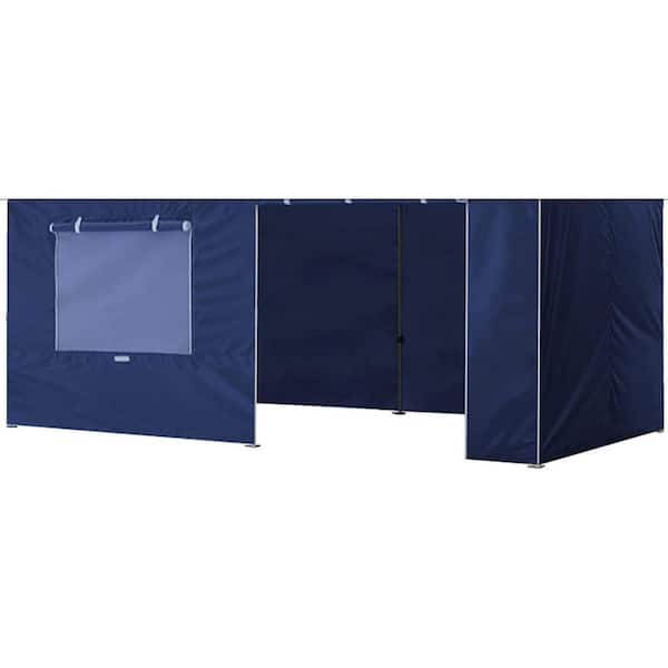 Terracemaster Series 10 ft. x 20 ft. Navy Blue Pop-Up Canopy Tent with 4-Zippered Sidewalls