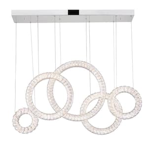 Celina LED Chandelier With Chrome Finish