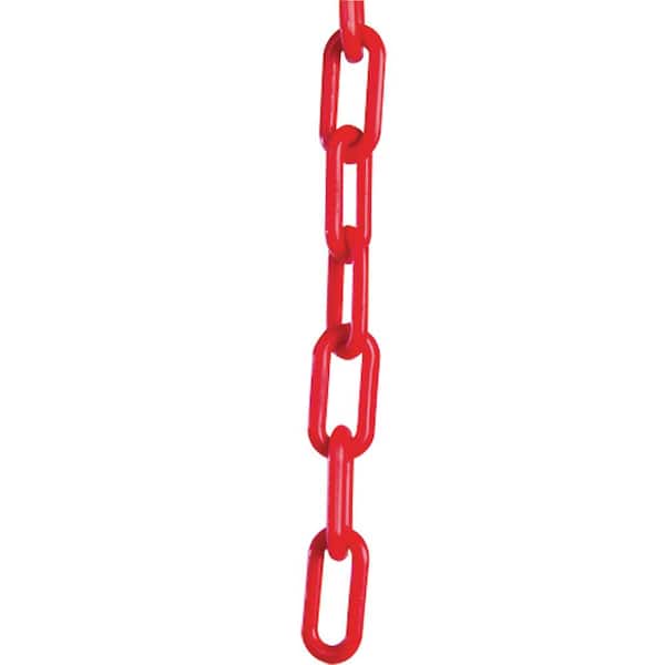 Mr. Chain 1.5 in. (#6, 38 mm) x 50 ft. Red Plastic Chain