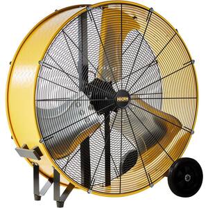 Maxx Air Pro FLEX 42 in. 2-Speed Belt Drive Drum Fan in Gray with