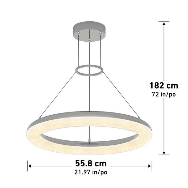LED UFO Ceiling Lamp Island Restaurant Gold Chandelier Lighting Fixture Light